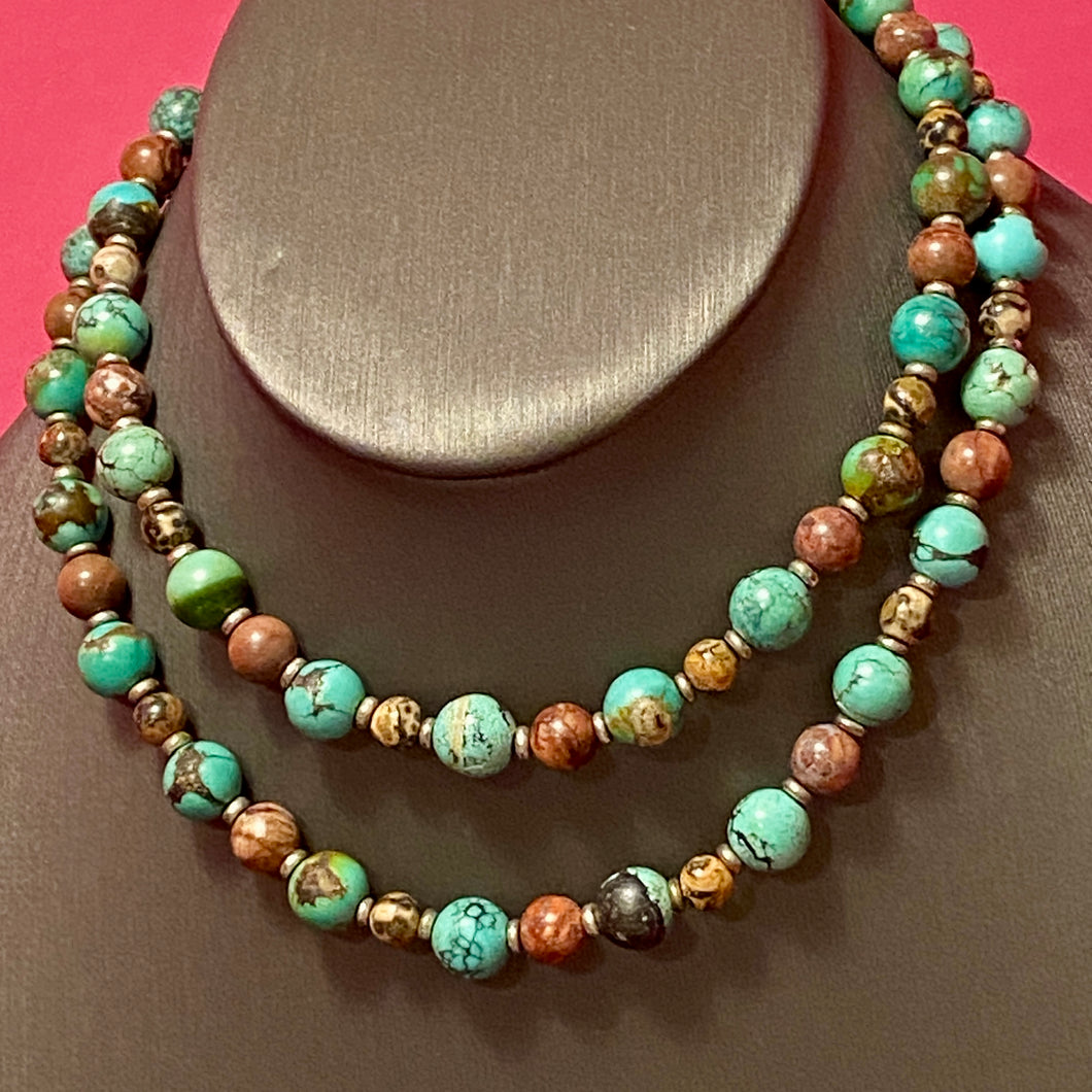 SS Turquiose Stone Necklace