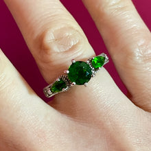 Load image into Gallery viewer, Tsavarite Garnet SS Ring
