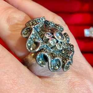 SS Marcasite CZ Ring