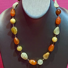 Load image into Gallery viewer, 14K Carved Stone Necklace
