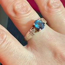 Load image into Gallery viewer, SS Looks Handmade Blue Topaz Ring
