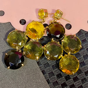 Asymetrical Crystal Chandelier Earrings