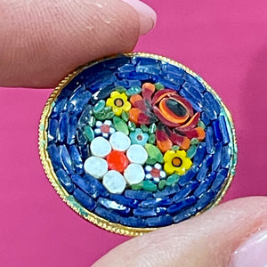 Really Nice Flowers Italy Mosaic Pin
