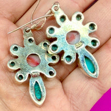 Load image into Gallery viewer, Sterling Gemstone Drop Earrings
