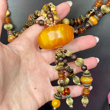 Load image into Gallery viewer, Faux Copal Necklace Edgar Vet Fund
