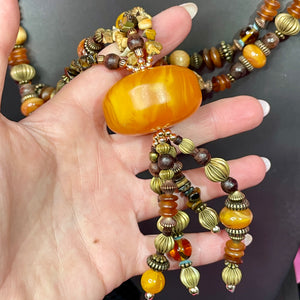 Faux Copal Necklace Edgar Vet Fund