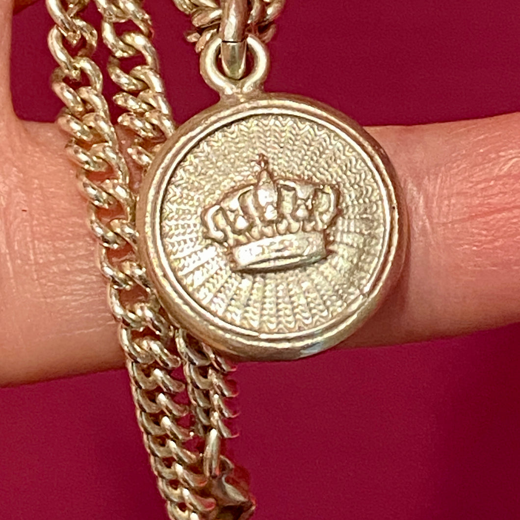 Dawn's VERY HEAVY Sterling Crown Necklace From Her Mid 20's