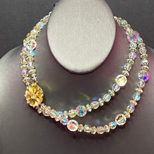 Load image into Gallery viewer, Double Strand AB Crystal Necklace
