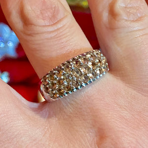 SS Champaign Zircon Ring