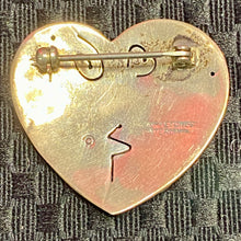 Load image into Gallery viewer, Signed Sterling Heart Pin 8g
