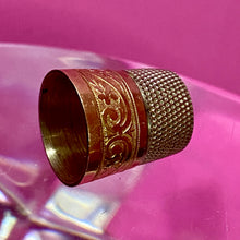 Load image into Gallery viewer, Sterling 10K Gold Thimble
