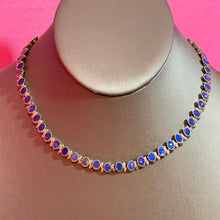 Load image into Gallery viewer, SS Inlaid Lapis Older Necklace
