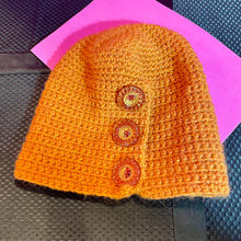 Load image into Gallery viewer, Handmade Beanie With Antique Buttons
