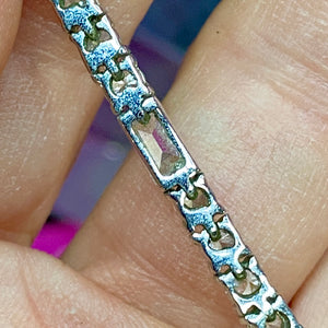 Sterling Zircon Line Bracelet