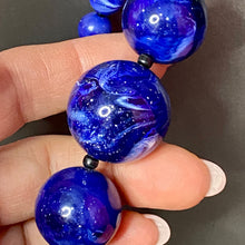 Load image into Gallery viewer, Blue Lucite &amp; Ceramic Necklaces

