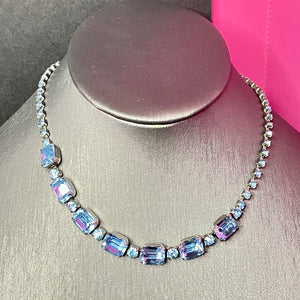 BID: Blue Rhinestone Necklace