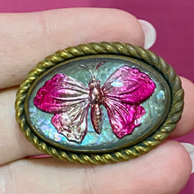 Load image into Gallery viewer, Very Special Old &amp; Bright Goofus Glass Butterfly Pin
