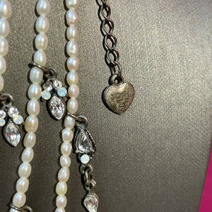 Freshwater Seed Pearl Edwardian Style Yoni Necklace