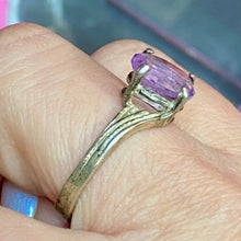 Load image into Gallery viewer, Sterling Amethyst Ring size 8
