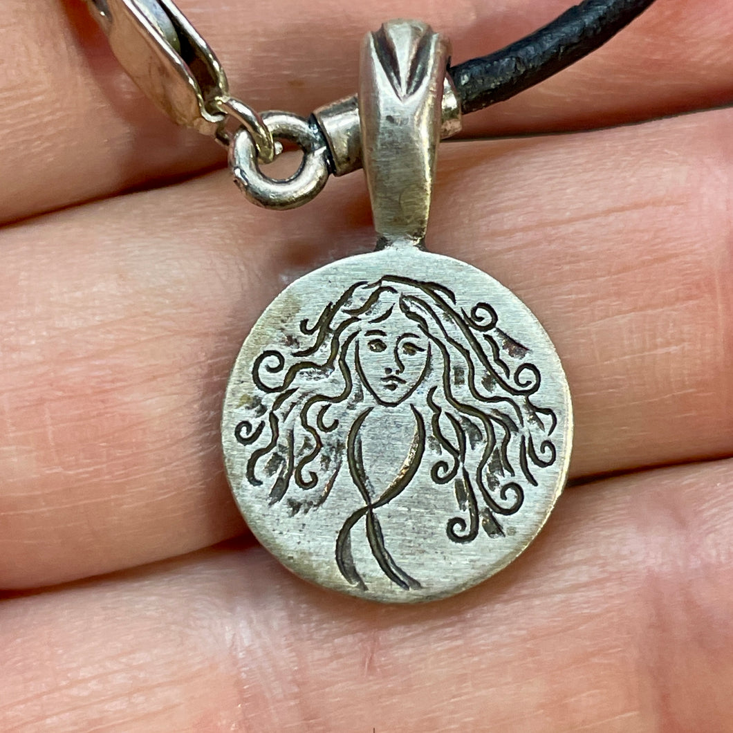 Sterling Goddess Necklace