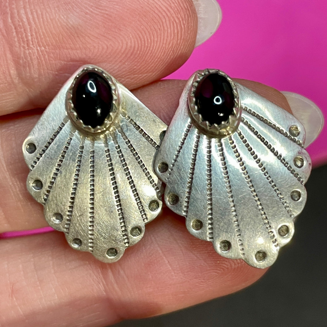 Sterling Onyx Earrings