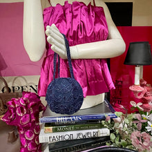 Load image into Gallery viewer, Dark Blue Ball Purse

