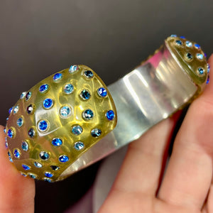 Lucite Rhinestone Cuff Edgar Vet Fund