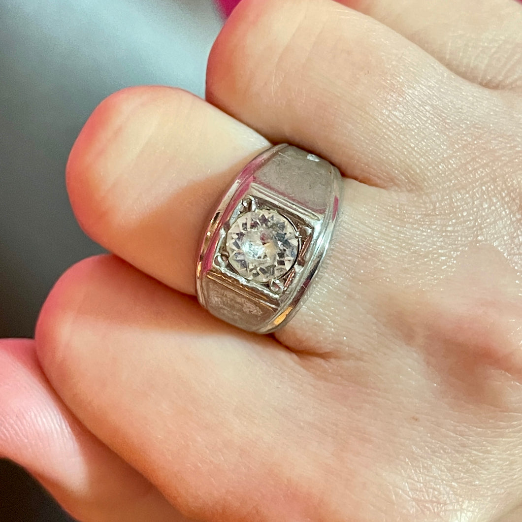 SS Men’s Style CZ Ring