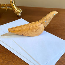 Load image into Gallery viewer, MCM Burl Wood Bird Letter Opener
