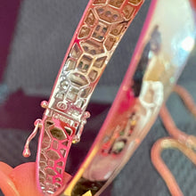 Load image into Gallery viewer, SS Emerald Diamond Bangle Bracelet
