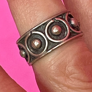 SS Circle Wide Band Ring