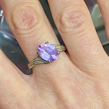 Load image into Gallery viewer, Sterling Amethyst Ring size 8
