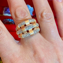 Load image into Gallery viewer, Rose Gold Over SS Zircon Ring
