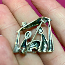 Load image into Gallery viewer, SS Glass Cab Nativity Pin
