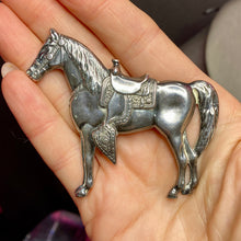 Load image into Gallery viewer, 2.15/16&quot; Sterling Horse Pin 12g
