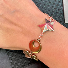 Load image into Gallery viewer, Signed RLM SS Brass Bracelet
