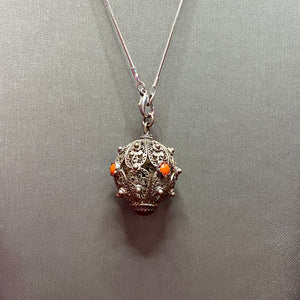 Old 800 Silver Pendant Or Fob ( 2 chains included )