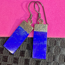 Load image into Gallery viewer, Sterling Lapis Earrings

