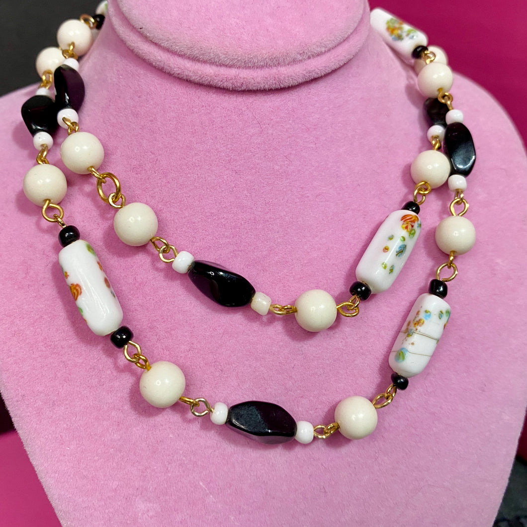 Older Czech Glass Short Necklace