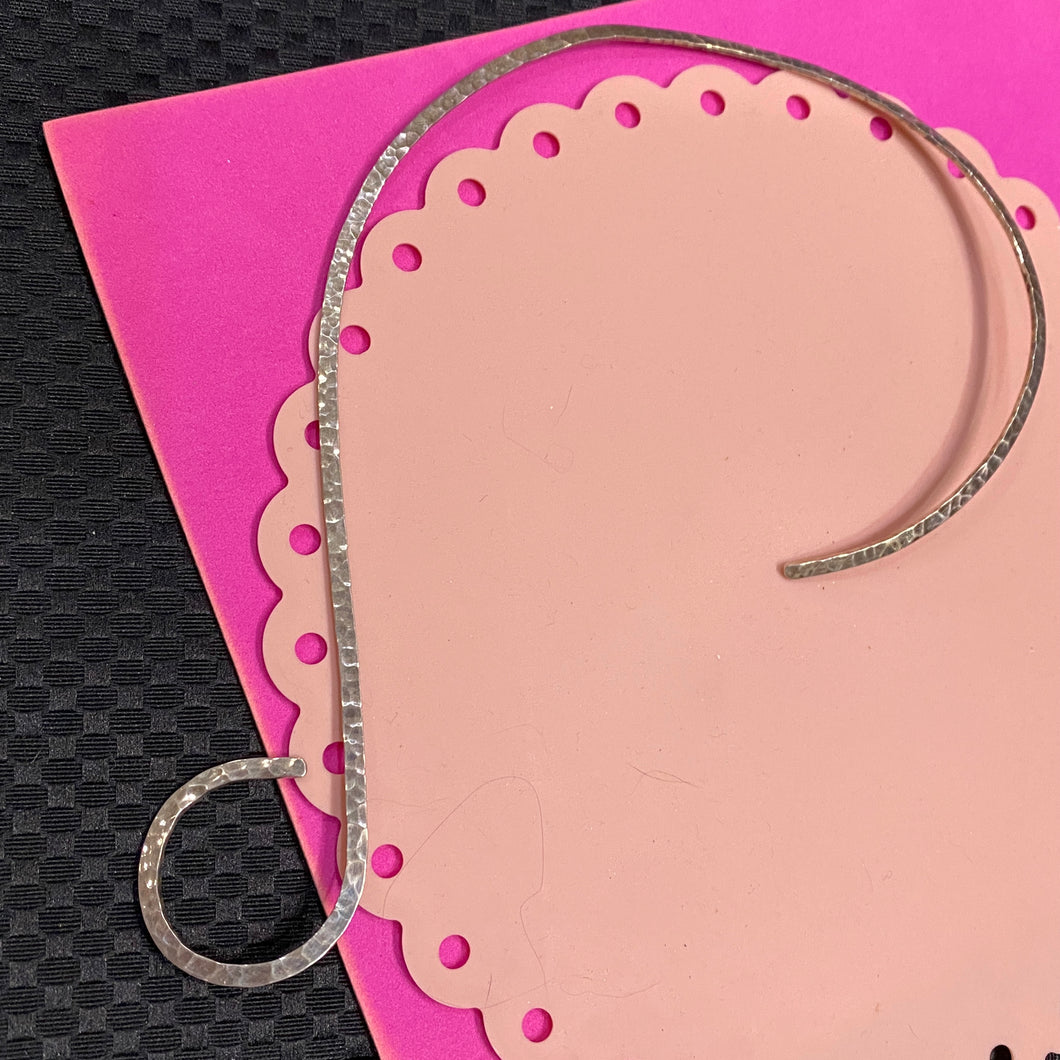 ❤️ Sterling Hammered Torque For Pendants