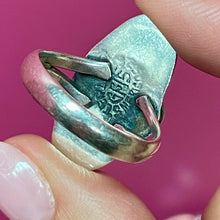 Load image into Gallery viewer, SS Turquoise Ring Signed
