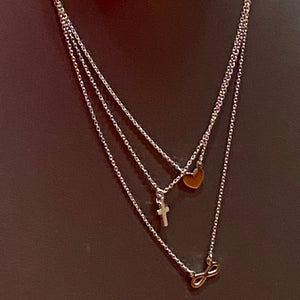 Love Faith Infinity Necklace SS