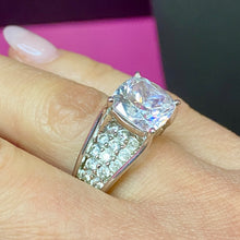 Load image into Gallery viewer, Sterling CZ High End Bridge Ring
