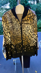 Animal Inspired Cardigan Jacket St. John