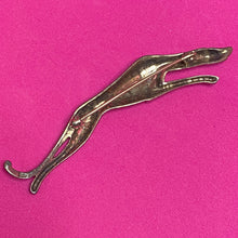 Load image into Gallery viewer, 3&quot; Sterling Marcasite Greyhound Pin 12g
