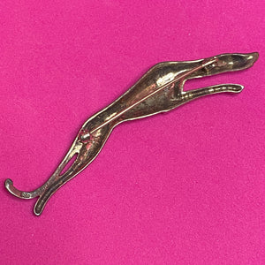 3" Sterling Marcasite Greyhound Pin 12g