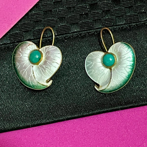 SS Gilt Enamel Earrings