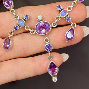 Sterling Nicky Butler Huge Necklace & Earrings