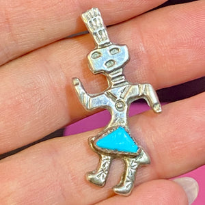 From Consigner Collection Sterling Turquoise Pin