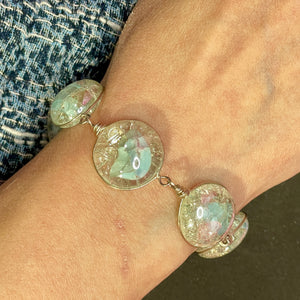 Sterling Glass Bracelet